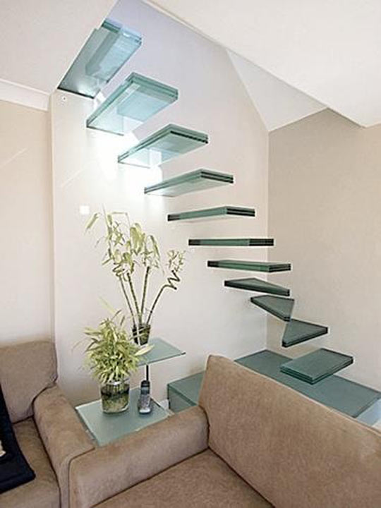 Classy glass stairs…
