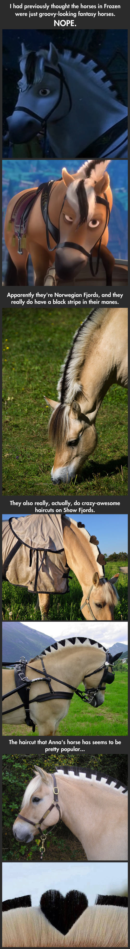 The horses in Frozen are real…