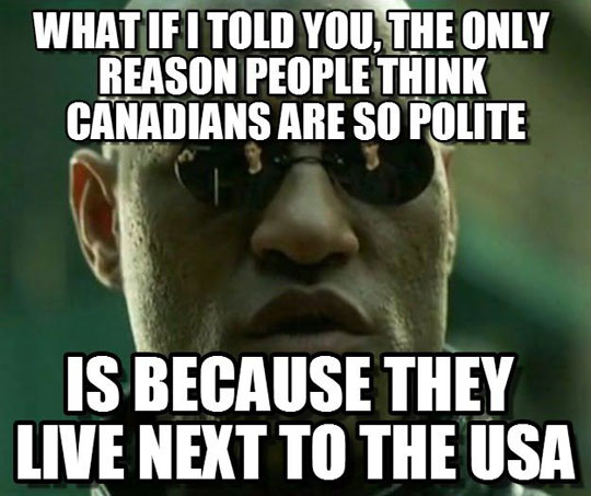 Polite Canadians…
