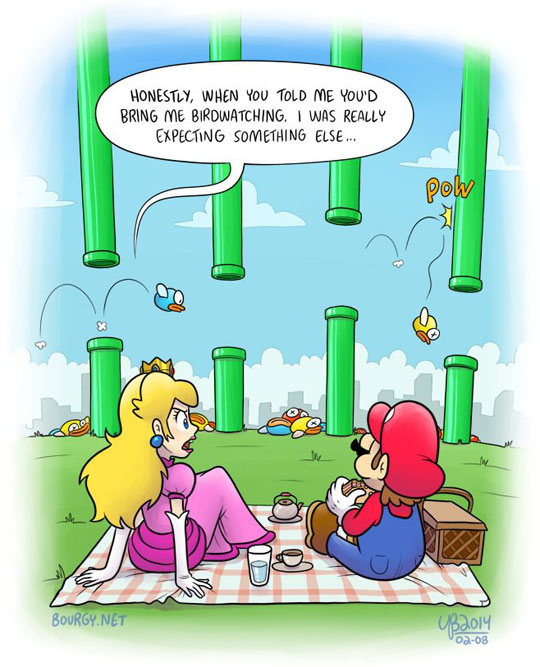 Wrong move Mario…