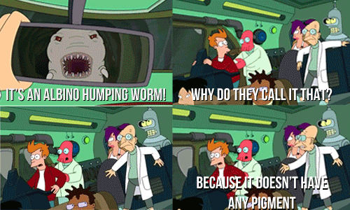 funny-Futurama-Fry-albino-worm-Leela