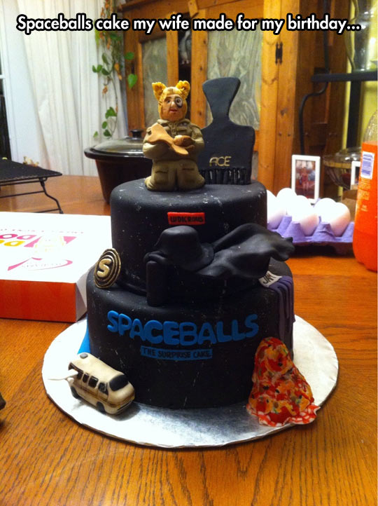 Spaceballs the cake! The kids just love this one…