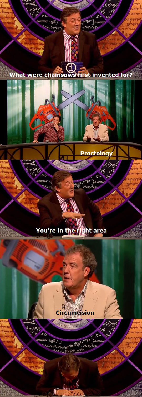Jeremy Clarkson on Chainsaws…