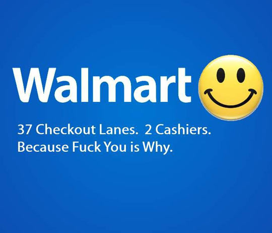 Walmart, the checkout experience…