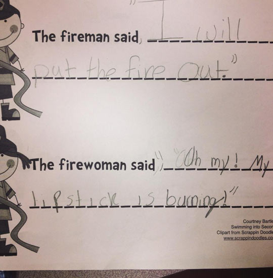 The things children say…