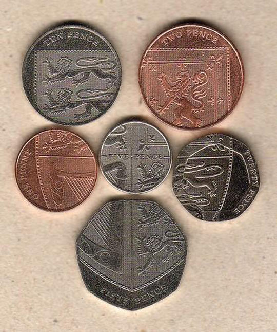 England pennies…