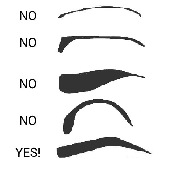 How to do your eyebrows…