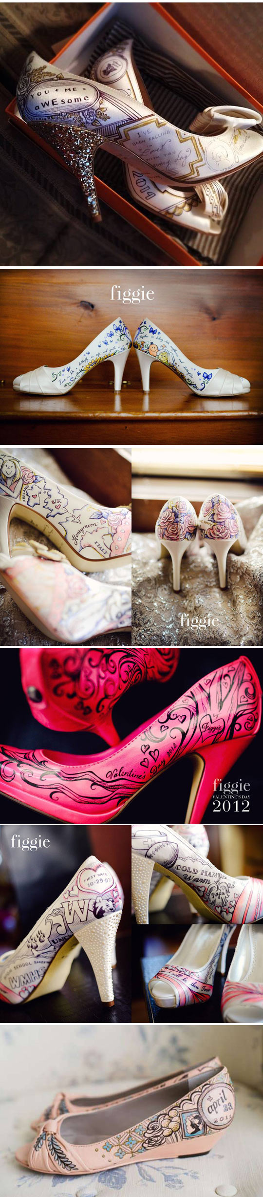 cool-customized-shoes-brides-wedding-artistic