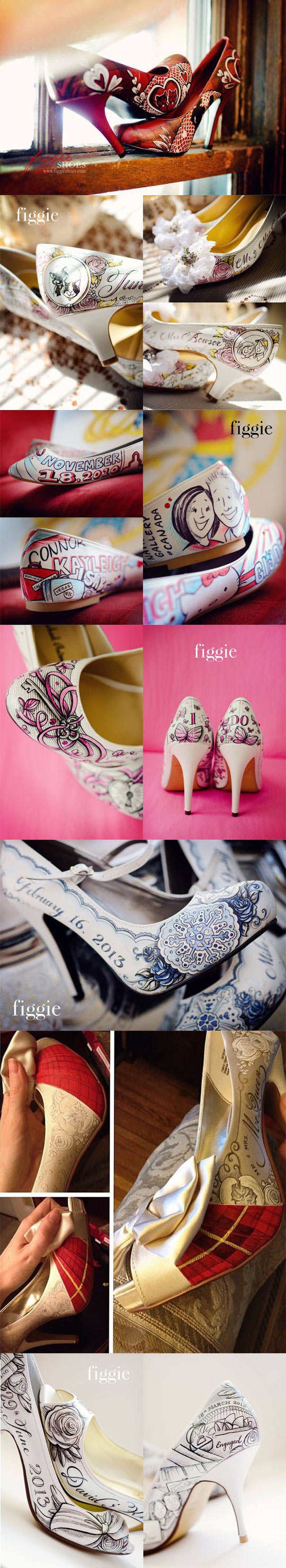 cool-customized-shoes-brides-wedding-drawing