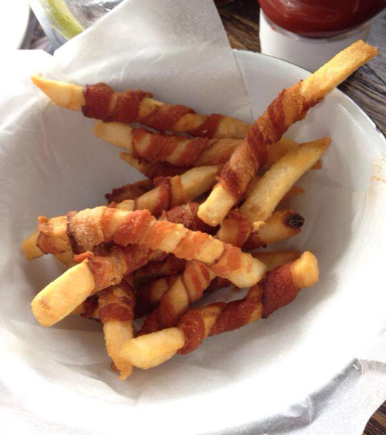 Fries Wrapped With Bacon