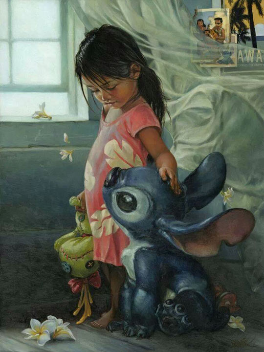 cool-painting-oil-canvas-Lilo-Stitch