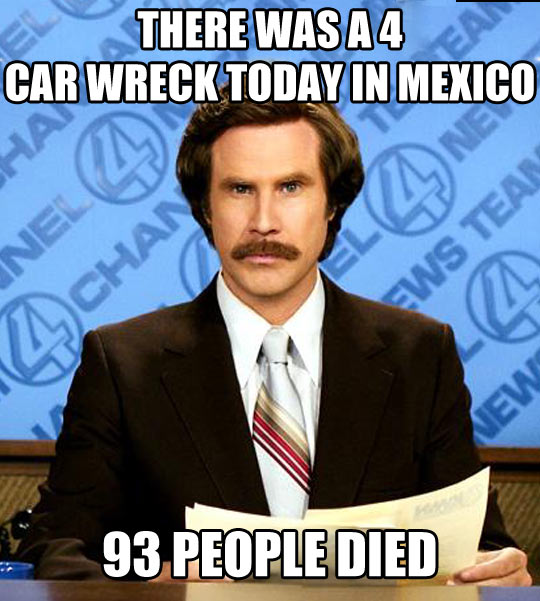 Car wreck…