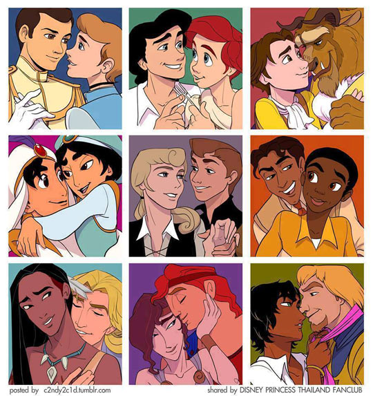 Gay Disney Couples…