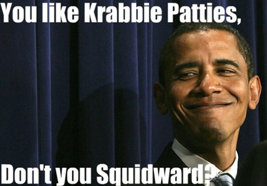 funny-Obama-Spongebob-Krabbie-Patties-Squidward