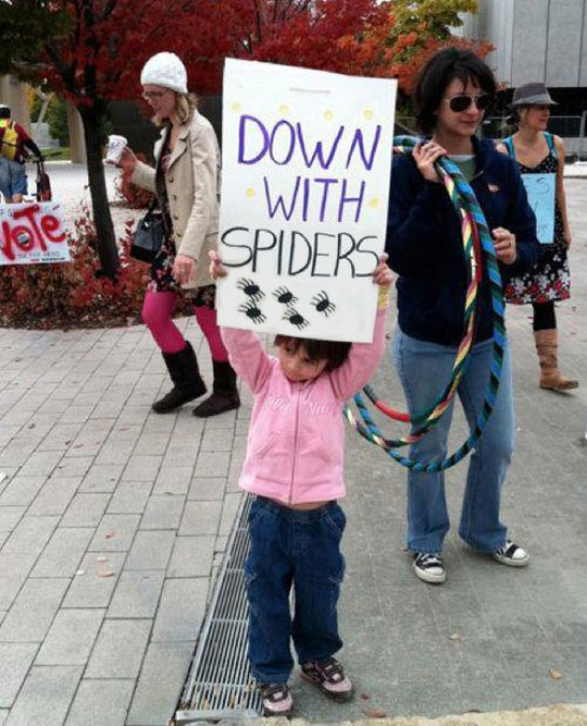 funny-girl-protest-spider-sign
