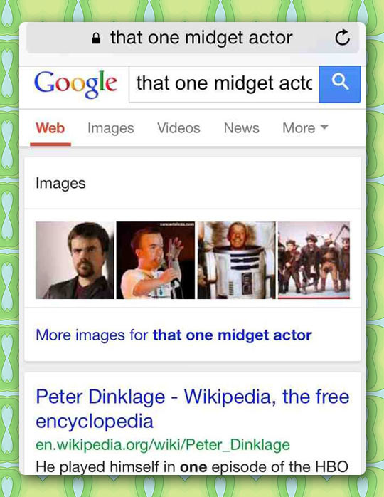 Never underestimate Google’s search power…