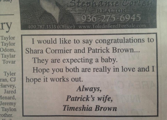 funny-newspaper-article-wife-congratulating-mistress-husband