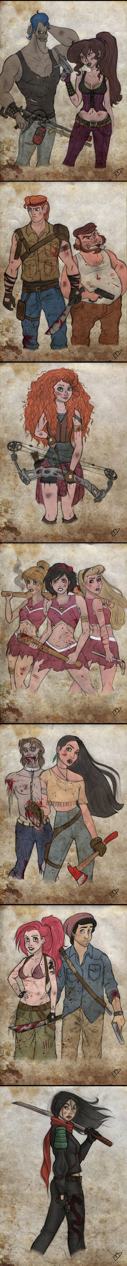cool-Walking-Dead-Disney-drawing
