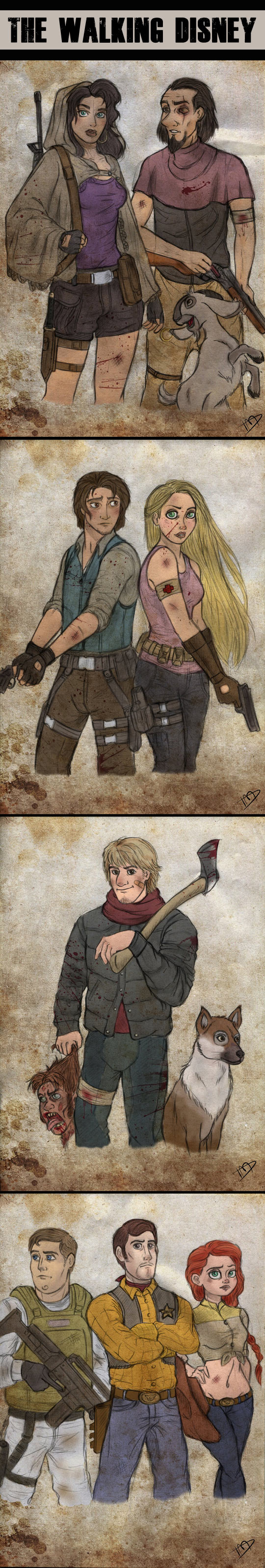 cool-Walking-Dead-Disney-style