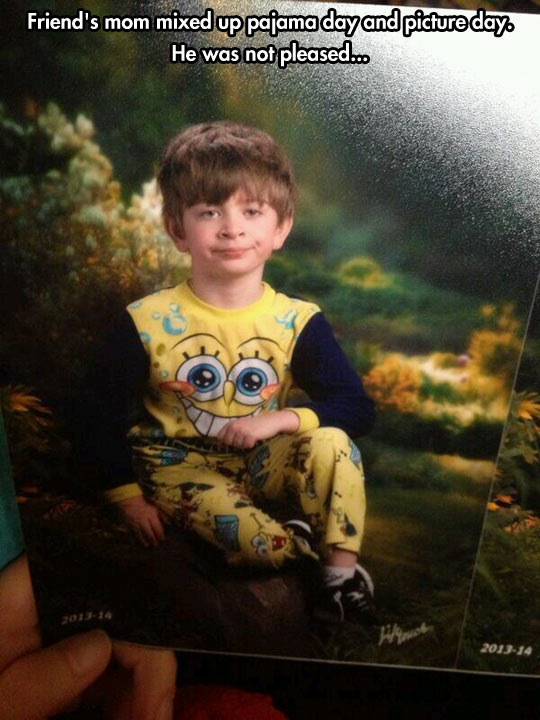 funny-SpongeBob-pyjama-kid-picture-day