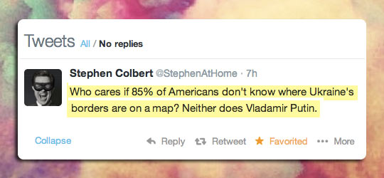 Colbert On Americans Who Can’t Locate Ukraine On A Map