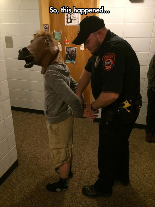 funny-cop-arresting-man-horse-marks