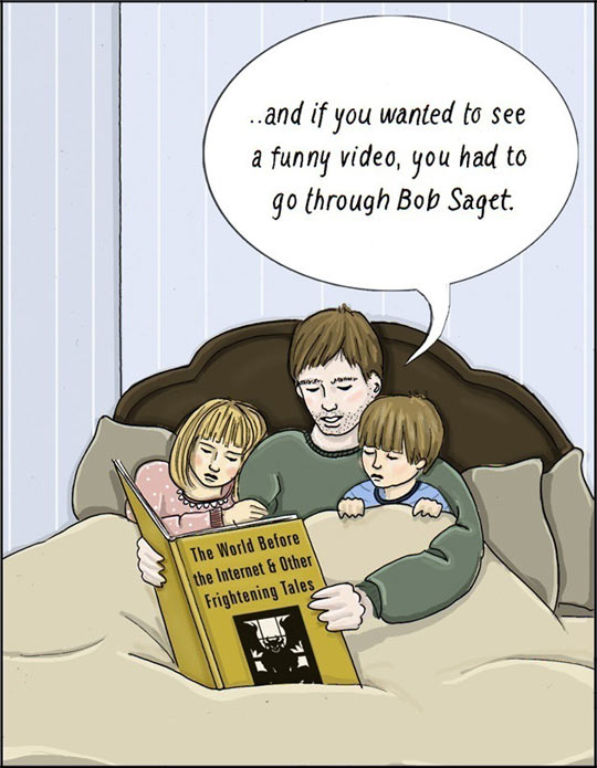 funny-father-kids-reading-tales-bed-book