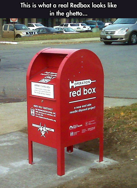 funny-red-box-needle-disposal-project