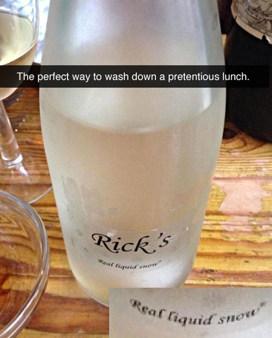 The Fanciest Name For Water