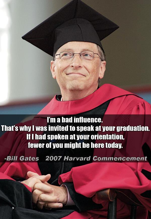 Bill Gates At Harvard’s Commencement