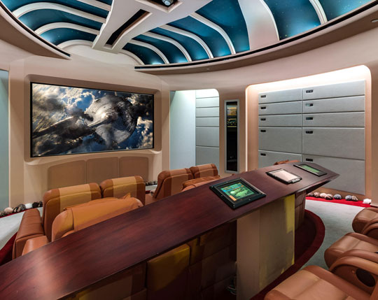 Star Trek Home Theater Room
