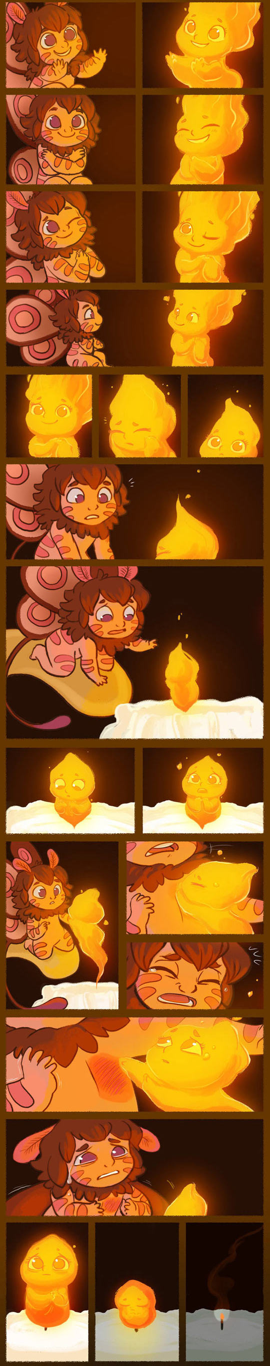 cool-candle-moth-comic-light-happy