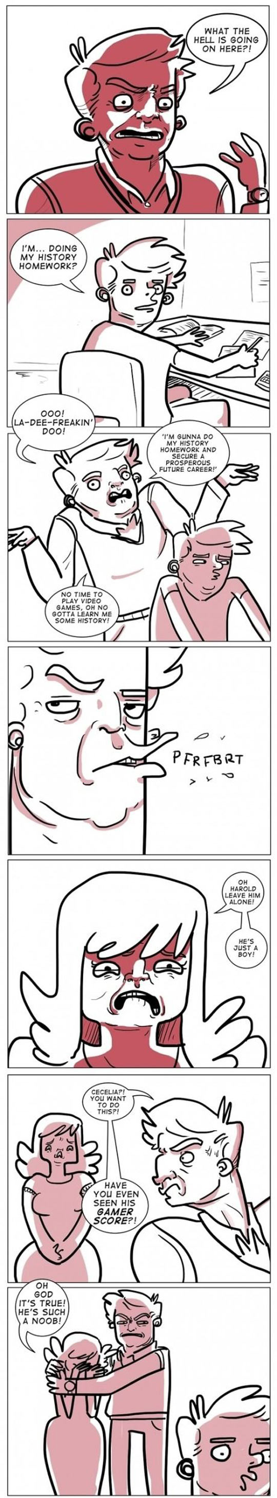 funny-father-son-study-gaming-comic