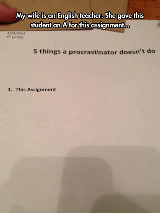 Things A Procrastinator Doesn’t Do