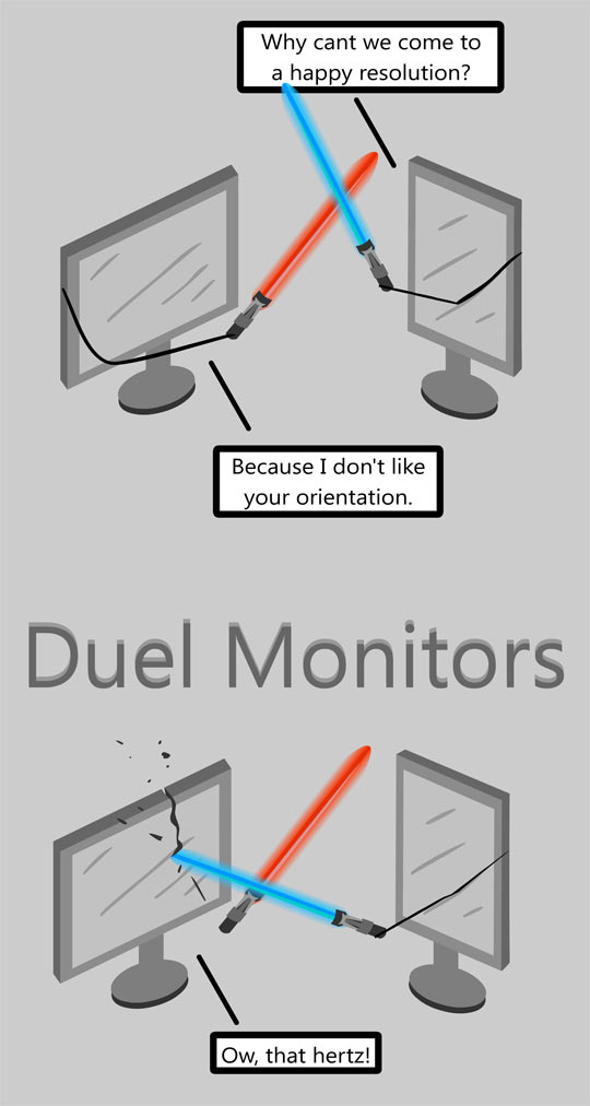 Dual Monitors On Duel
