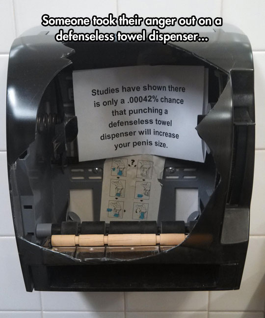 Poor Defenseless Towel Dispenser