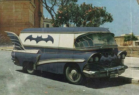 A Vintage Batmobile Van