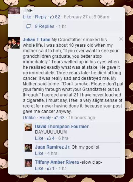 My Grandfather Smoked His Whole Life