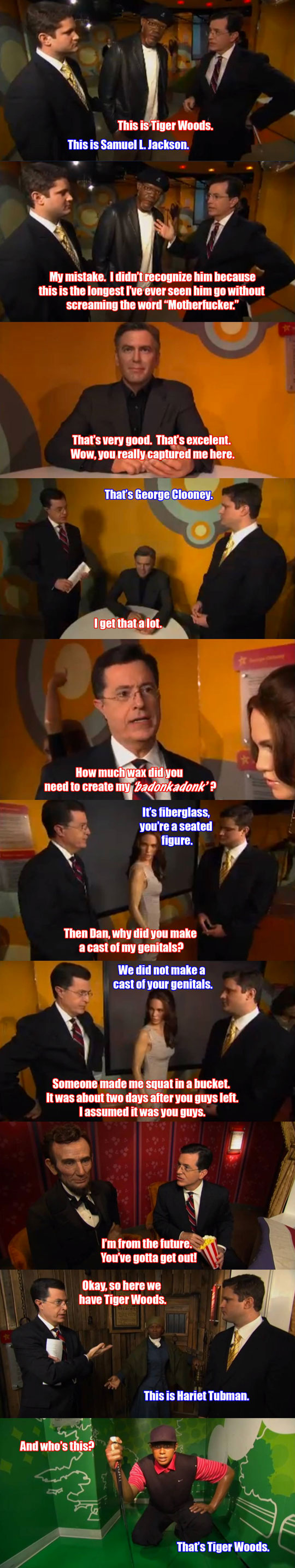 Stephen Colbert Visits The Wax Museum