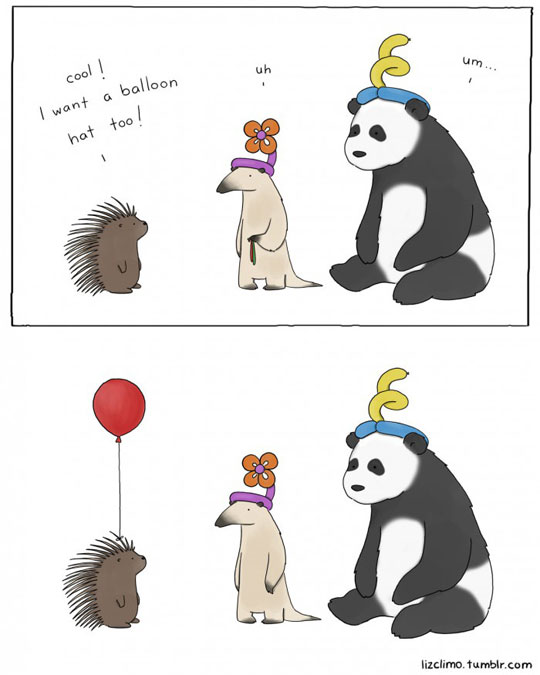 I Want A Balloon Hat Too