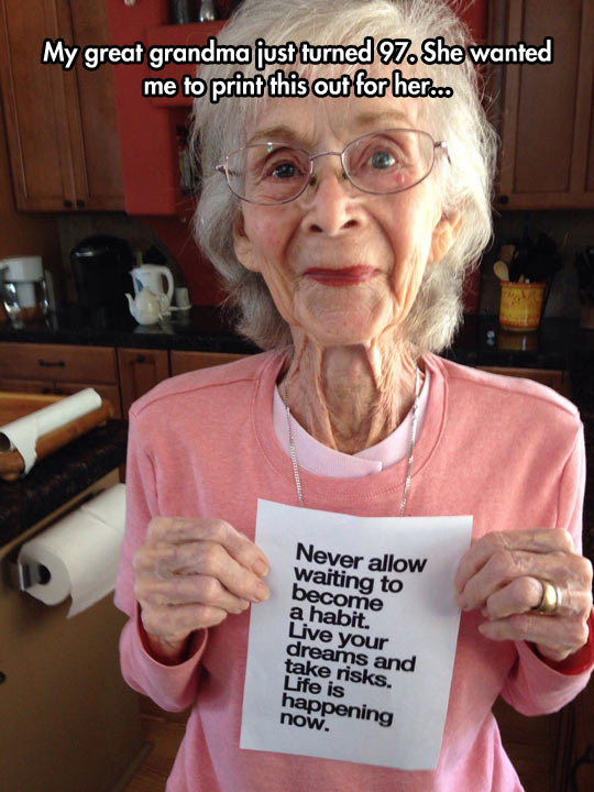 Great Advice, Grandma
