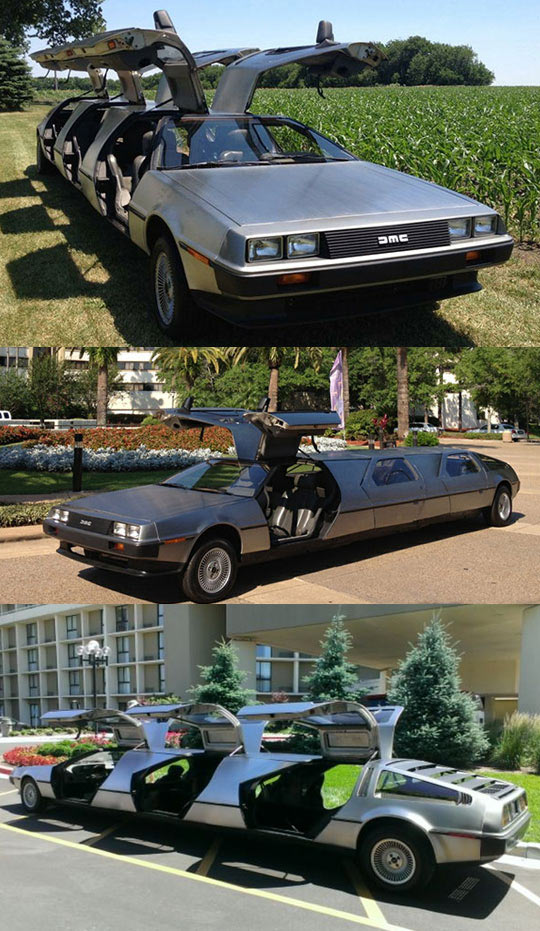 A Limo Made From Three Deloreans