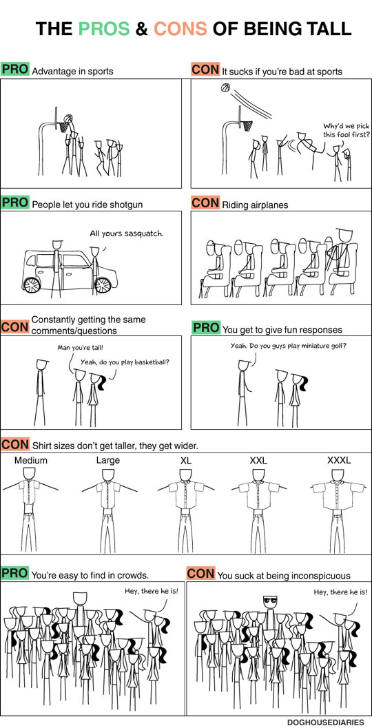Pros And Cons Of Being Tall