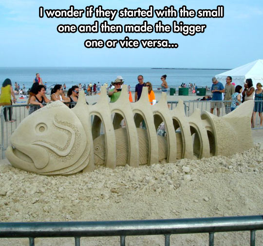 Amazingly Complex Sand Sculpture