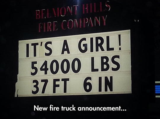 Fire Truck Announcement