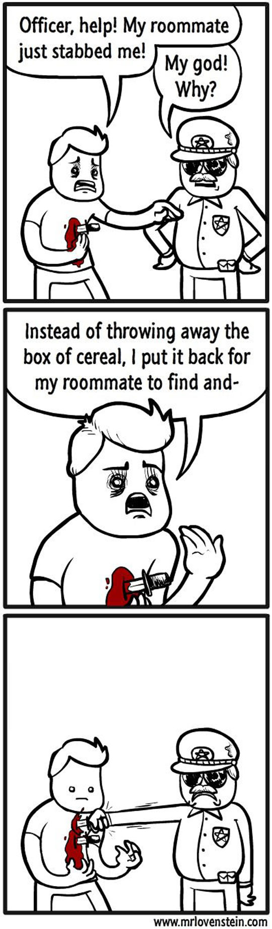 Cereal box comic