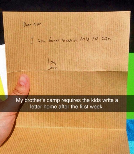 Camp letters