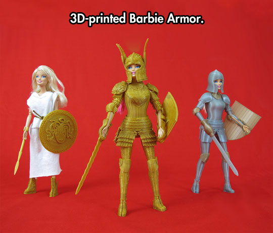 Barbie-Compatible 3D Printed Medieval Armor