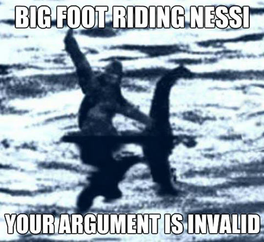 Big Foot Riding Nessi