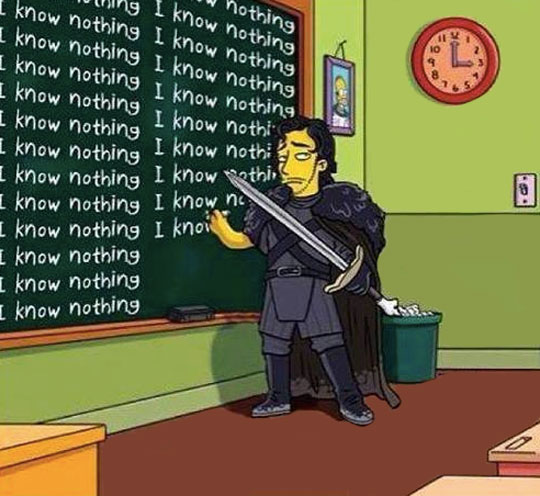 Jon Snow In The Simpsons